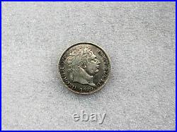 1820 Great Britain George III Silver Shilling Km# 666 Vf/xf