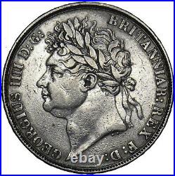 1821 Crown George IV British Silver Coin Nice