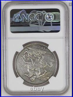 1822 Great Britain Crown large Silver coin NGC AU