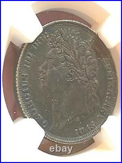 1824 Great Britain Silver Shilling. Certified NGC XF Details