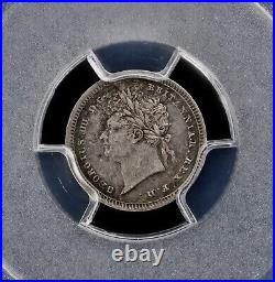 1829 George IIII Great Britain Silver Maundy 2 Pence 2D PCGS PL55 Proof Like AU