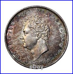 1829 Great Britain King George IV Silver Shilling