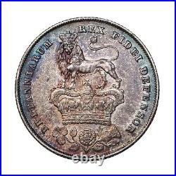 1829 Great Britain King George IV Silver Shilling