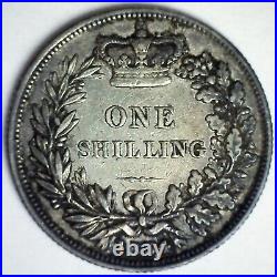 1834 Great Britain Silver Shilling Coin Circulated You Grade William IV Ruler
