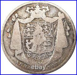 1836 Great Britain Half Crown. 925 Silver Coin William IV # 0061