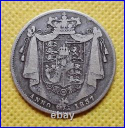 1837 Halfcrown William IV British Silver Coin