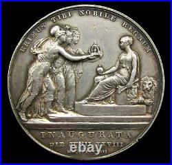 1838 CORONATION OF VICTORIA OFFICIAL 36mm SILVER MEDAL