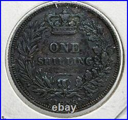 1839 Great Britain UK Silver Shilling Coin