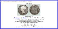 1839 UK Great Britain United Kingdom QUEEN VICTORIA Shilling Silver Coin i92150