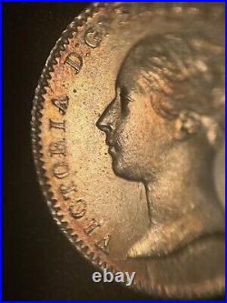 1841 Britannia Groat Victoria 4 Pence Silver British