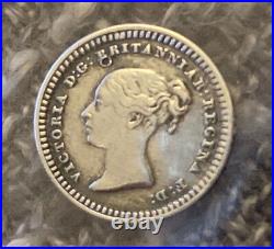 1842 Great Britain 1-1/2 penny silver very good grade