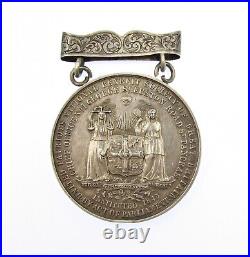 1843 NATIONAL BENEFIT SOCIETY OF GREAT BRITAIN 48mm SILVER MEDAL