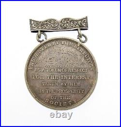 1843 NATIONAL BENEFIT SOCIETY OF GREAT BRITAIN 48mm SILVER MEDAL