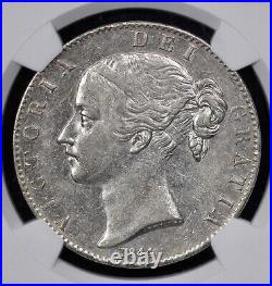 1844 Great Britain Silver Crown NGC AU Details