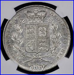 1844 Great Britain Silver Crown NGC AU Details