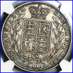 1845 NGC XF 40 Victoria 1/2 Crown Great Britain Silver Coin (20080901C)