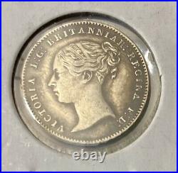 1847 Great Britain- 3 Pence High Grade Low Mintage