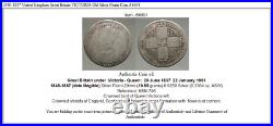1848-1887 United Kingdom Great Britain VICTORIA Old Silver Florin Coin i56691