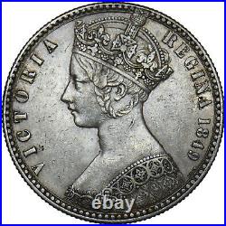 1849 Florin Victoria British Silver Coin Very Nice