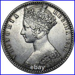 1849'Godless' Florin Victoria British Silver Coin Very Nice