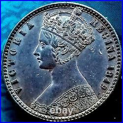 1849, Great Britain Godless Gothic Florin, Sp #3890 Type A