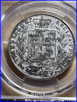 1849 Great Britain Silver 1/2 Crown UK Coin Small Date Victoria PCGS VF Details