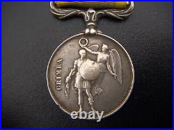 1854 GREAT BRITAIN ENGLAND UNITED KINGDOM THE CRIMEA WAR MEDAL SILVER withRIBBON