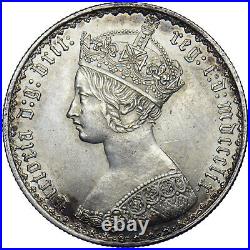 1859 Gothic Florin Victoria British Silver Coin Superb