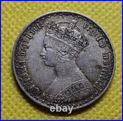 1866 Florin Victoria British Silver Coin