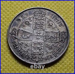 1866 Florin Victoria British Silver Coin