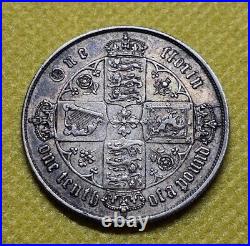 1866 Florin Victoria British Silver Coin