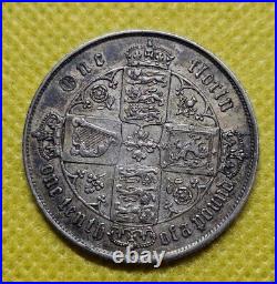 1866 Florin Victoria British Silver Coin