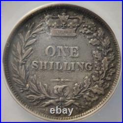 1873 Great Britain Silver 1 Shilling Queen Victoria EF XF 40 ANACS 3A