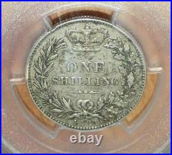 1881 GREAT BRITAIN SHILLING UK PCGS XF45 XF 45 England Certified Graded Coin