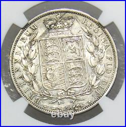 1882 Great Britain. 925 Silver 1/2 Crown NGC VF35 Bright Just Graded PQ #340G