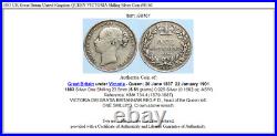 1883 UK Great Britain United Kingdom QUEEN VICTORIA Shilling Silver Coin i98161