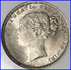 1884 NGC MS 63 Victoria Shilling Great Britain Mint State Silver Coin 22010702C