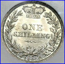 1885 NGC MS 63 Victoria Shilling Great Britain Silver Sterling Coin (17041303D)