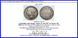 1885 UK Great Britain United Kingdom QUEEN VICTORIA Shilling Silver Coin i89382