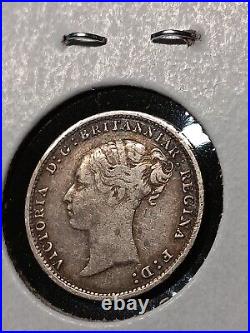 1886 GREAT BRITAIN 3 PENCE SILVER Stunning Eye Appeal Au -A/147