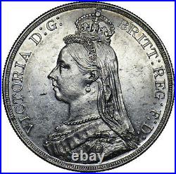 1887 Crown Victoria British Silver Coin V Nice