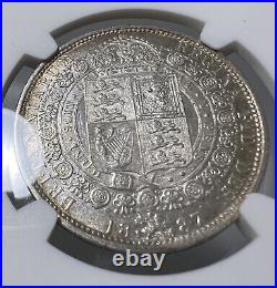 1887 Great Britain 1/2 Crown NGC MS62 Jubilee Head Silver Coin Victoria