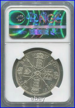 1887 Great Britain 4 Shilling. Roman I in date. NGC UNC Details