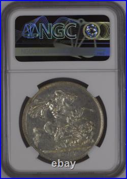 1887 Great Britain Victoria Silver Crown Km#-765 Ngc Ms 60 Low Pop Rarity R3