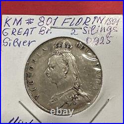 1891 Great Britain Silver Queen Victoria Crown