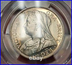 1893 Great Britain Half 1/2 Crown Rare Silver Coin PCGS Pf63cam