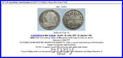 1893 UK Great Britain United Kingdom QUEEN VICTORIA 3 Pence Silver Coin i74292
