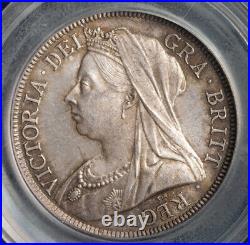 1897, Great Britain, Queen Victoria. Certified Silver 1/2 Crown Coin. CGS UK 82