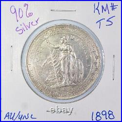 1898 Great Britain Silver Trade Dollar $1, KM-T5, Beautiful, AU/UNC