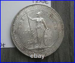 1901-B Great Britain Silver Trade Dollar High Grade AU/BU